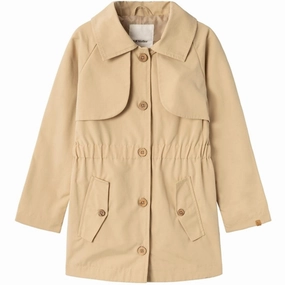 Lil'Atelier Warm Sand Lamadelin Trenchcoat Sophisticated Finest