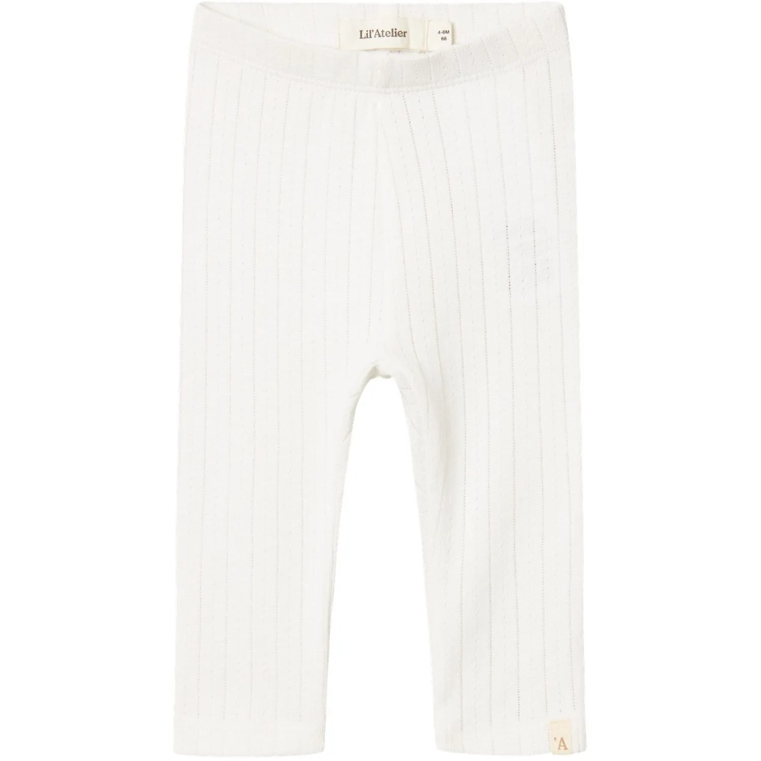 Lil'Atelier Coconut Milk Rachel Nis Slim Leggings Noos Relaxed Suede