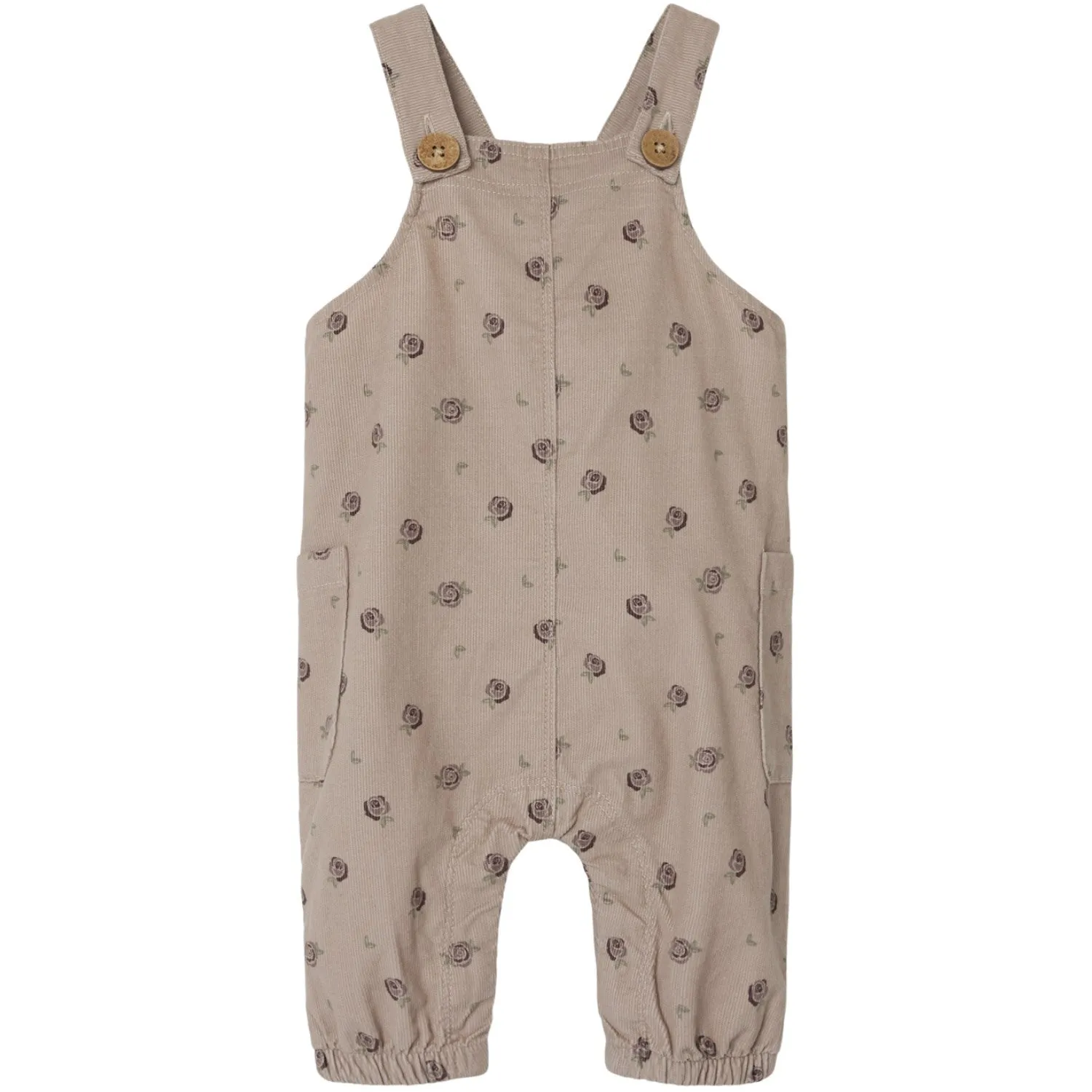 Lil'Atelier Gray Morn Floral Nola Floral Corduroy Overall Trend Fit