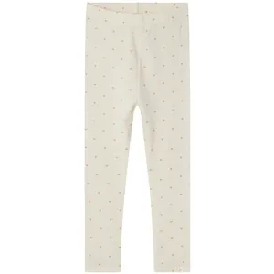 Lil'Atelier Turtledove Heart Gago Slim Leggings Noos Button Bold