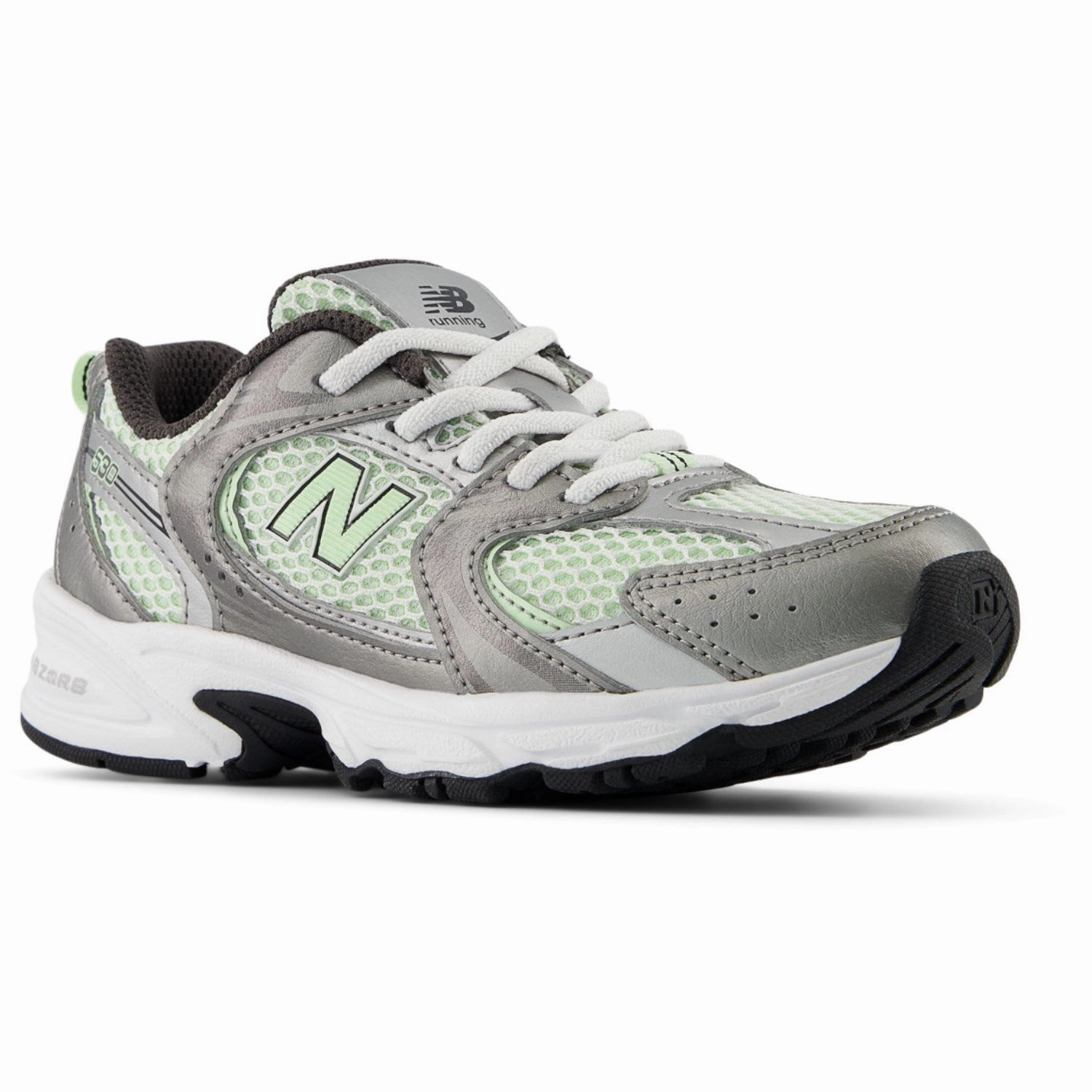 Limited edition shoes New Balance Dark Silver Metallic New Balance 530 Kids Bungee Lace