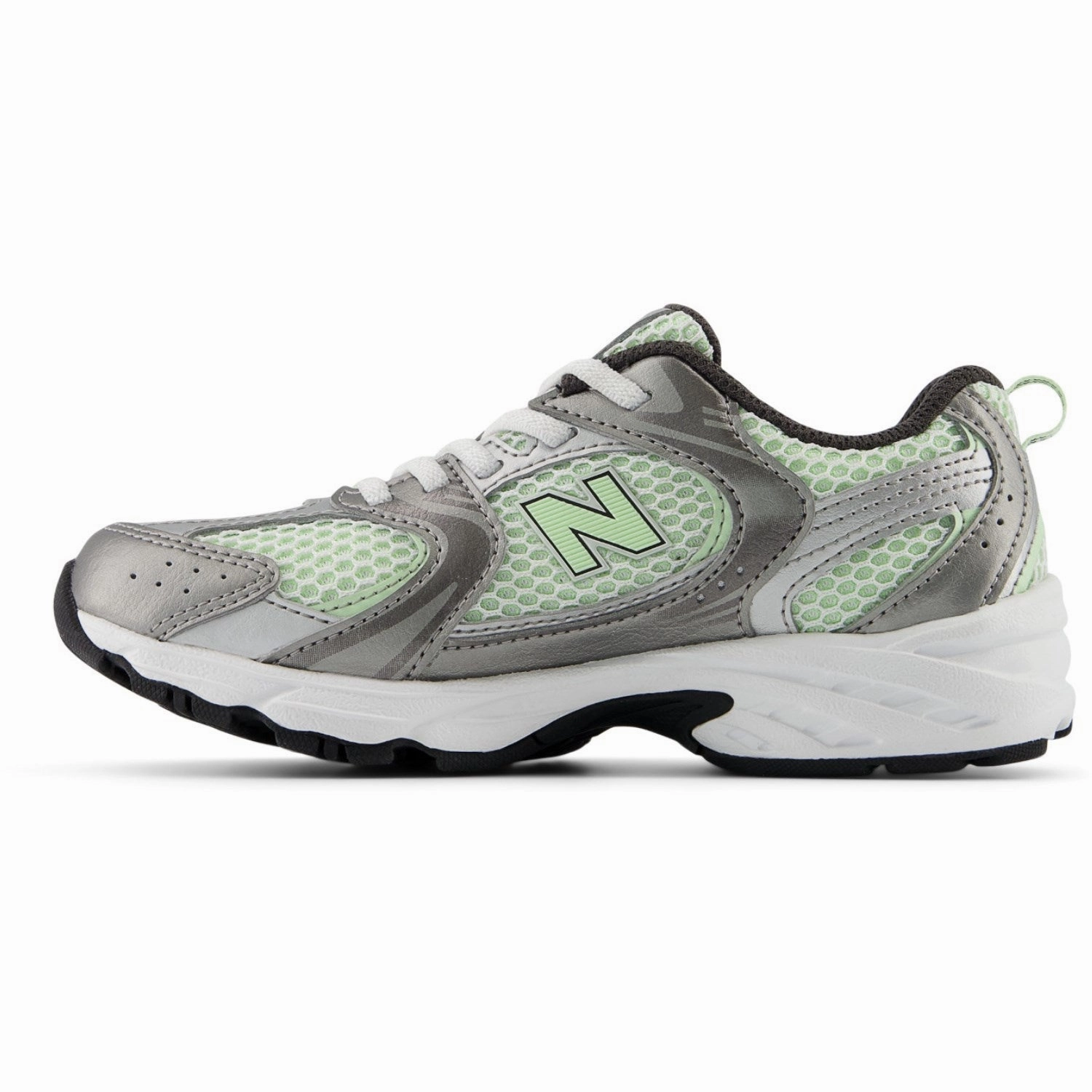 Limited edition shoes New Balance Dark Silver Metallic New Balance 530 Kids Bungee Lace