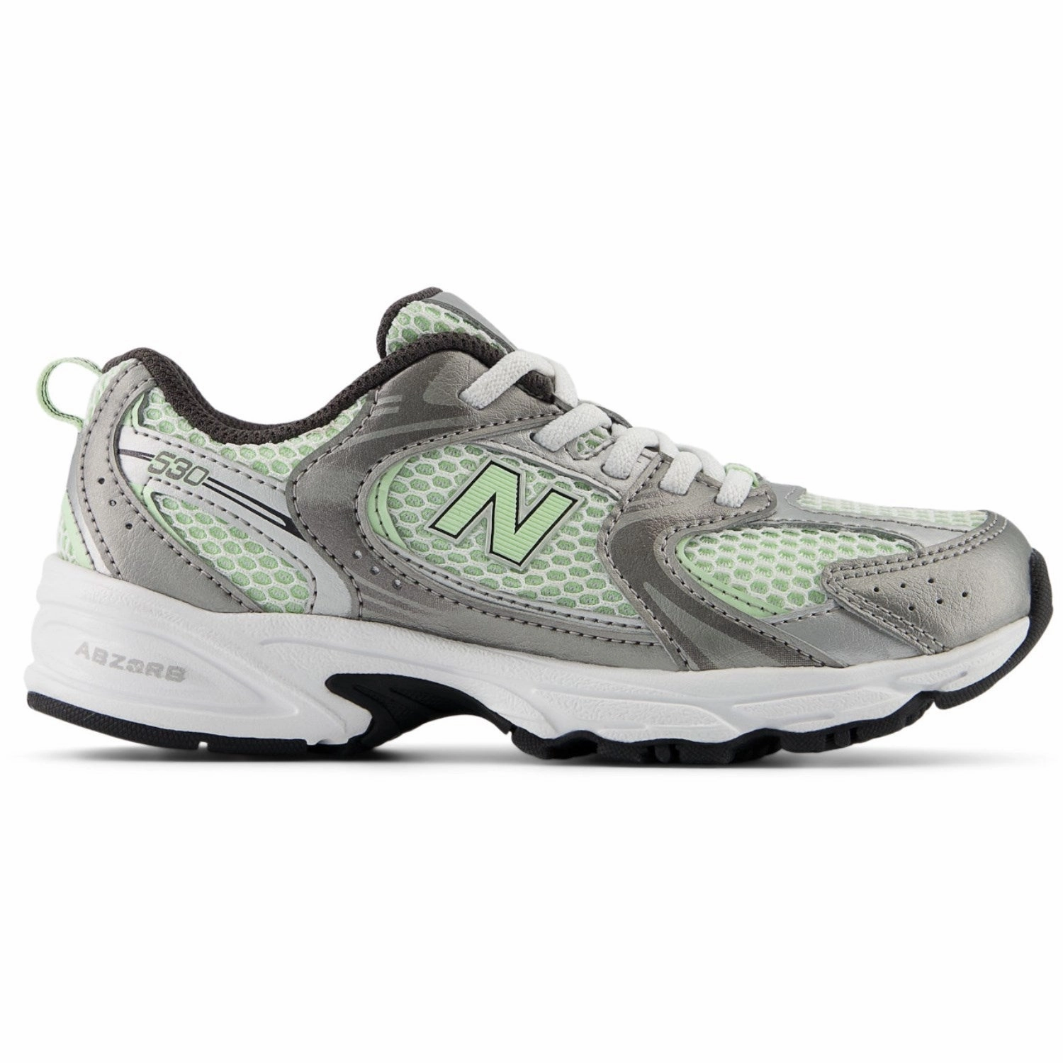 Limited edition shoes New Balance Dark Silver Metallic New Balance 530 Kids Bungee Lace Safety shoes