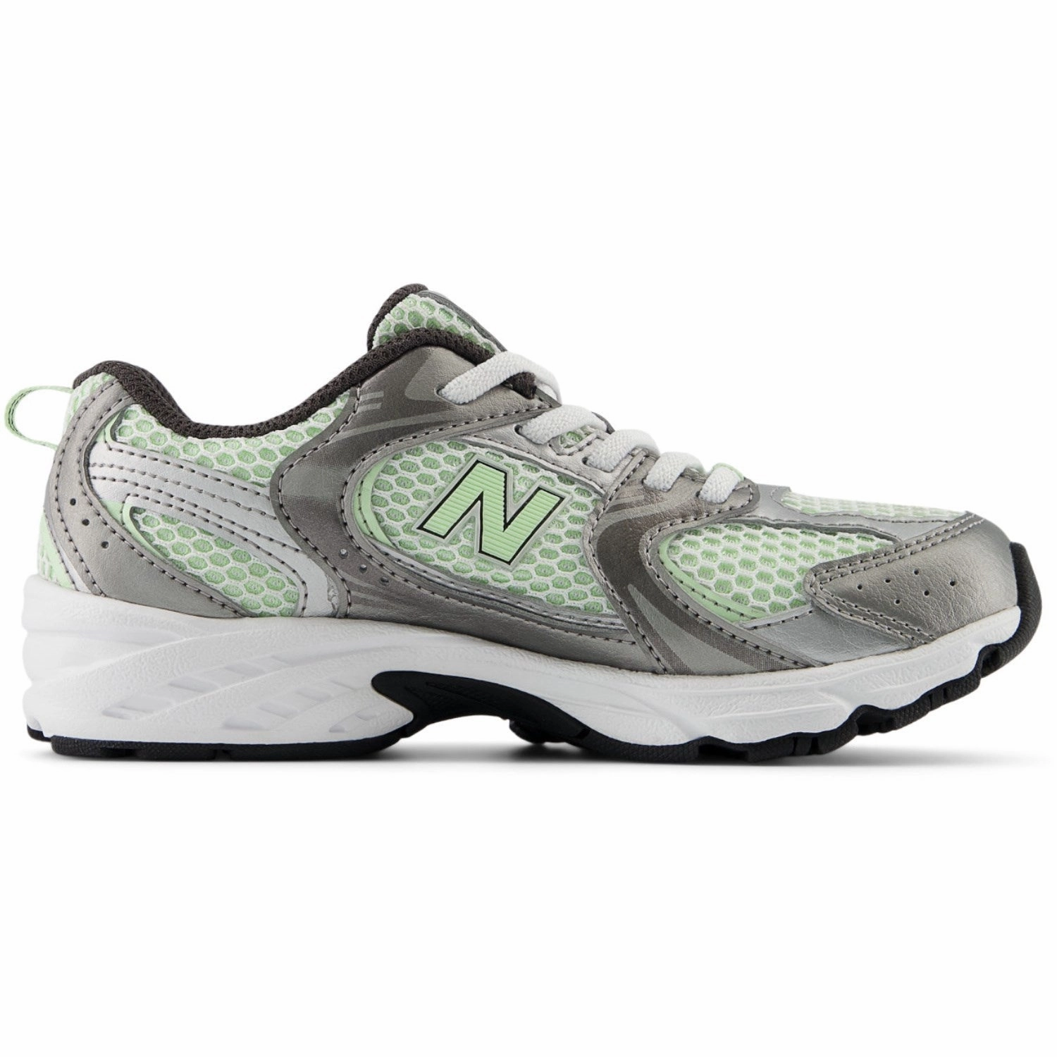 Limited edition shoes New Balance Dark Silver Metallic New Balance 530 Kids Bungee Lace
