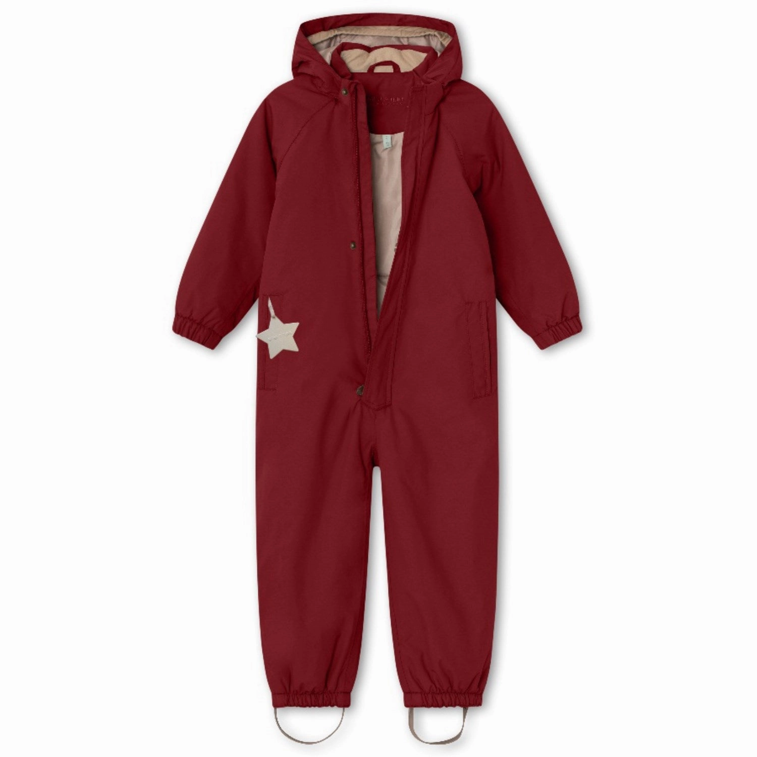 Linen Mini A ture Red Merlot Wilbo Snowsuit