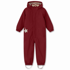 Linen Mini A ture Red Merlot Wilbo Snowsuit Trend