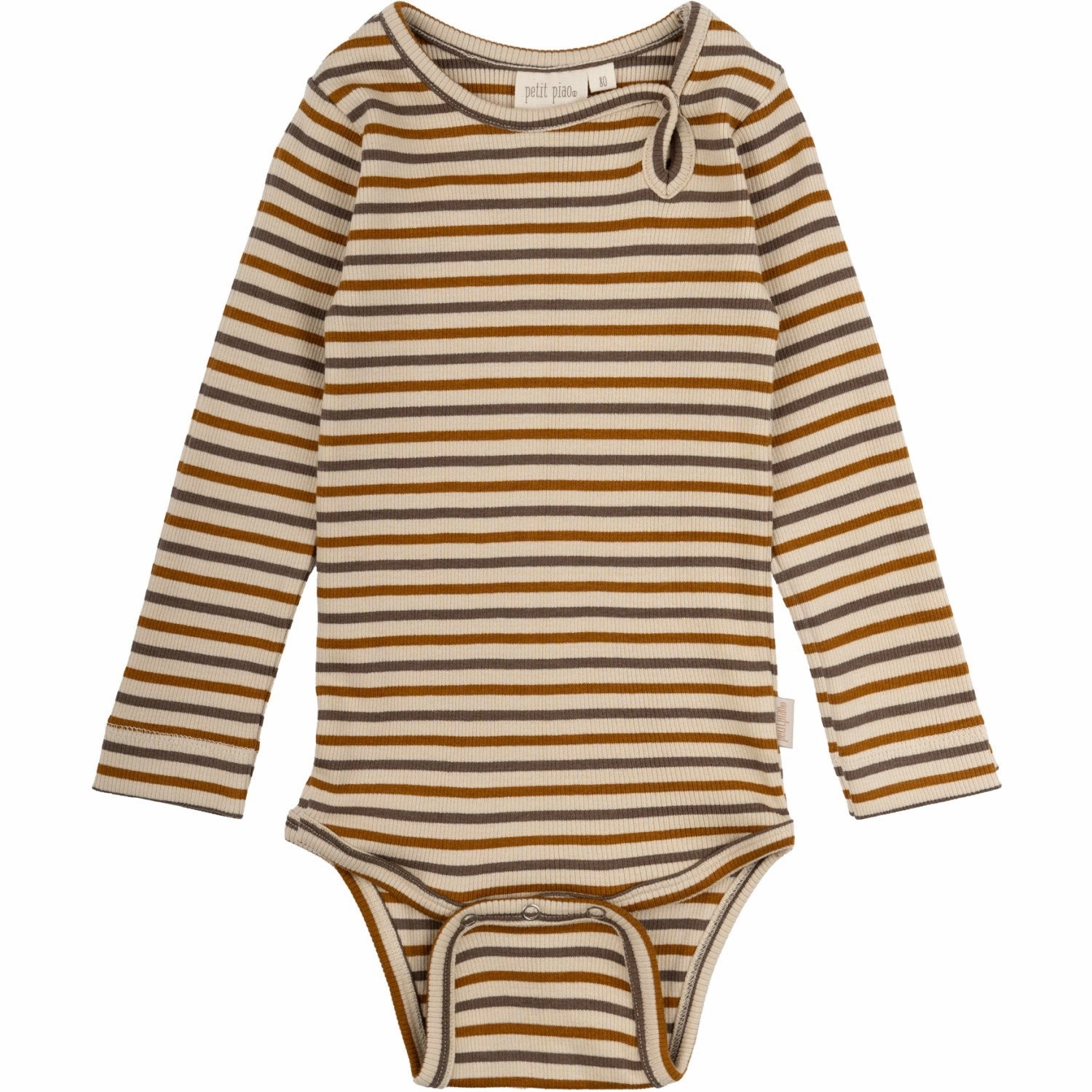 Linen Petit Piao Chocolate Brown/Golden Sun/Dark Off White Body Modal Striped Finest