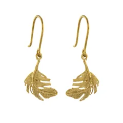 Little Feather Drop Earrings