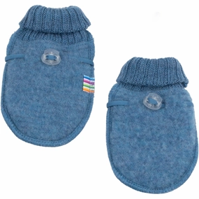 Long-lasting Joha Wool Blue Mitts Suede