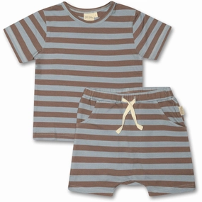 Long-lasting Petit Piao Tuscany Shorts Set Printed Subtle