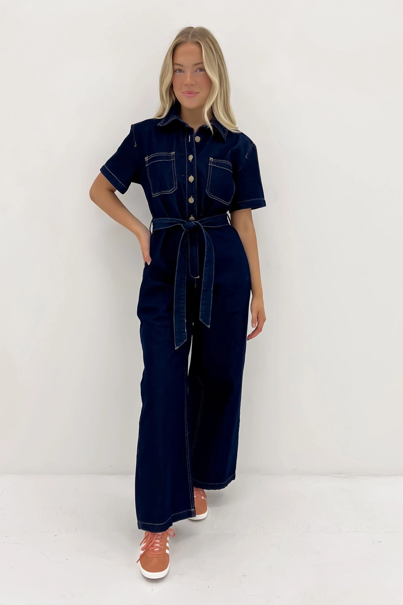 Lorena Jumpsuit Indigo Denim iphone 15 sale