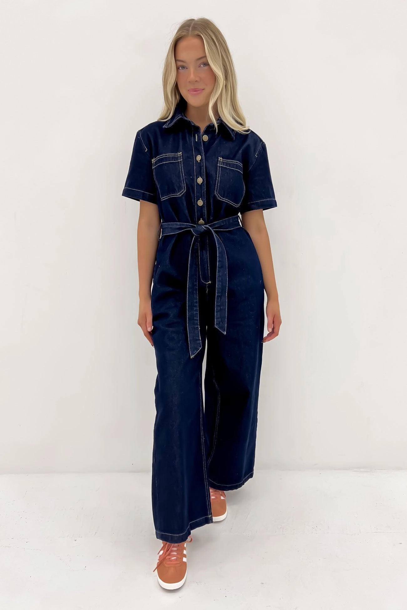 Lorena Jumpsuit Indigo Denim iphone 15 sale