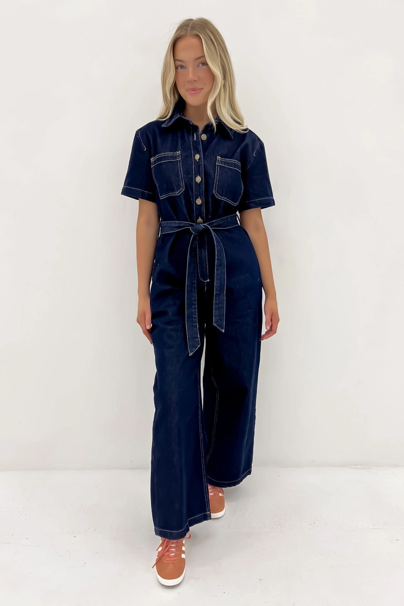 Lorena Jumpsuit Indigo Denim iphone 15 sale