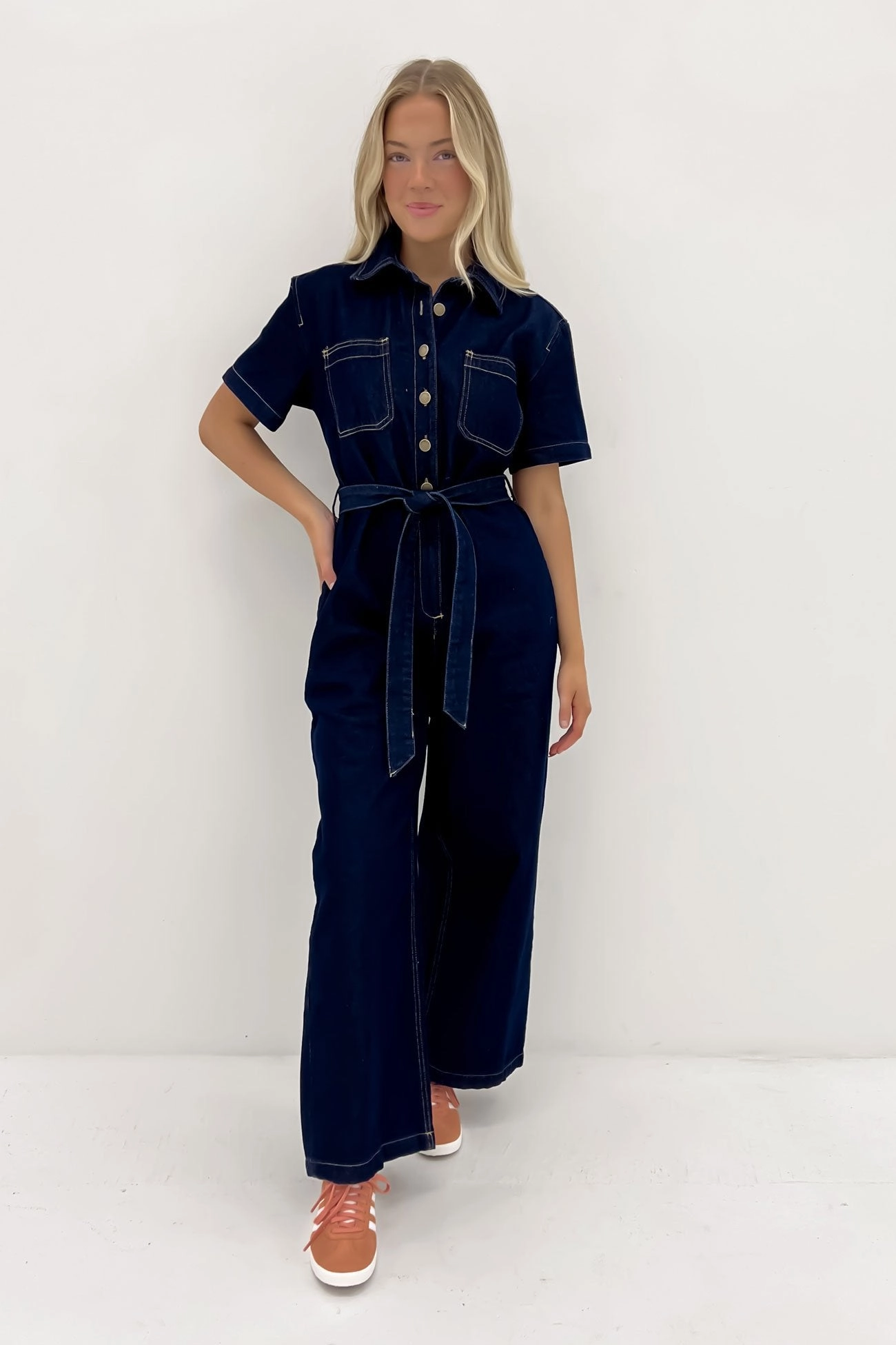 Lorena Jumpsuit Indigo Denim iphone 15 sale