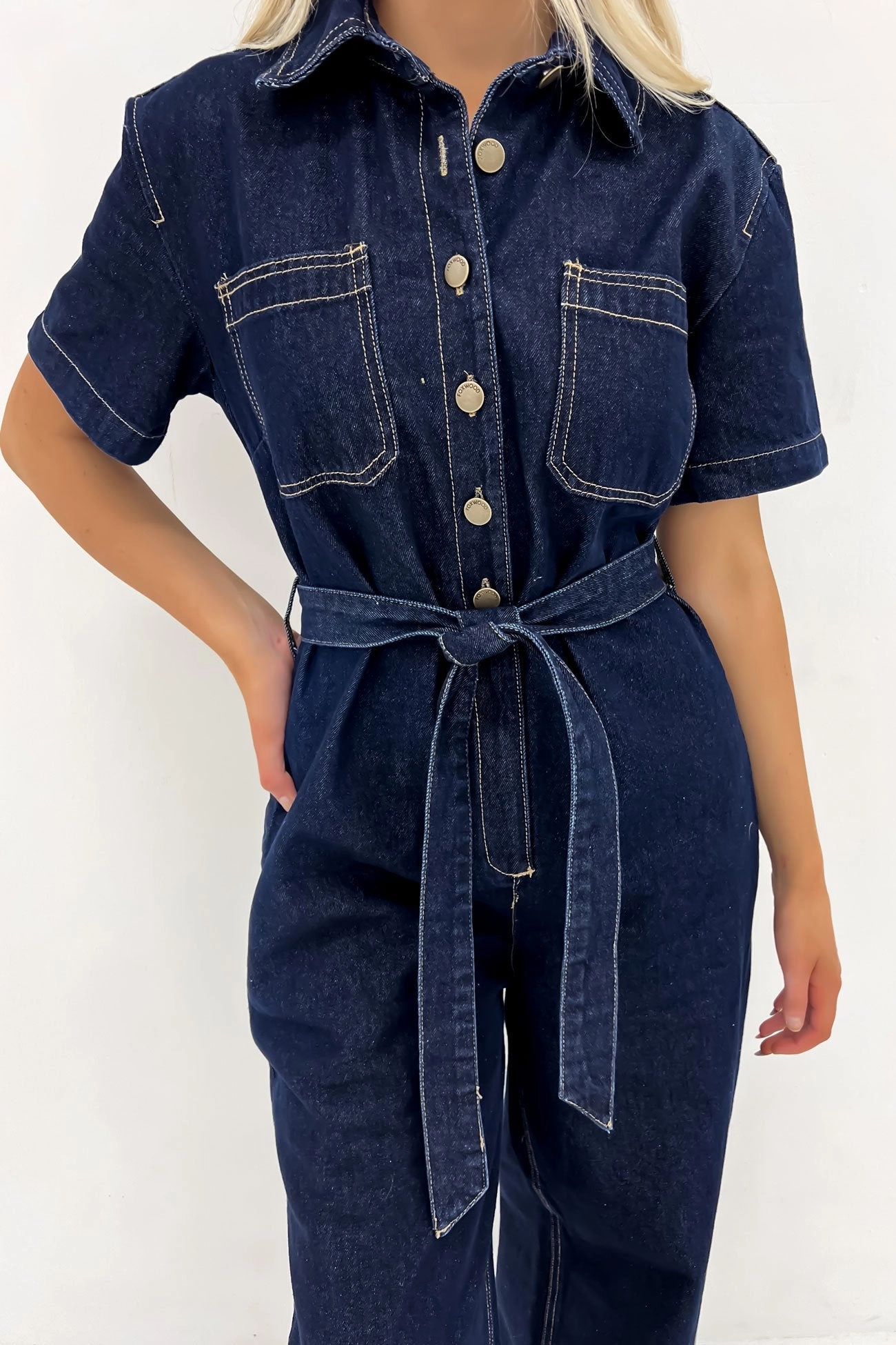Lorena Jumpsuit Indigo Denim iphone 15 sale