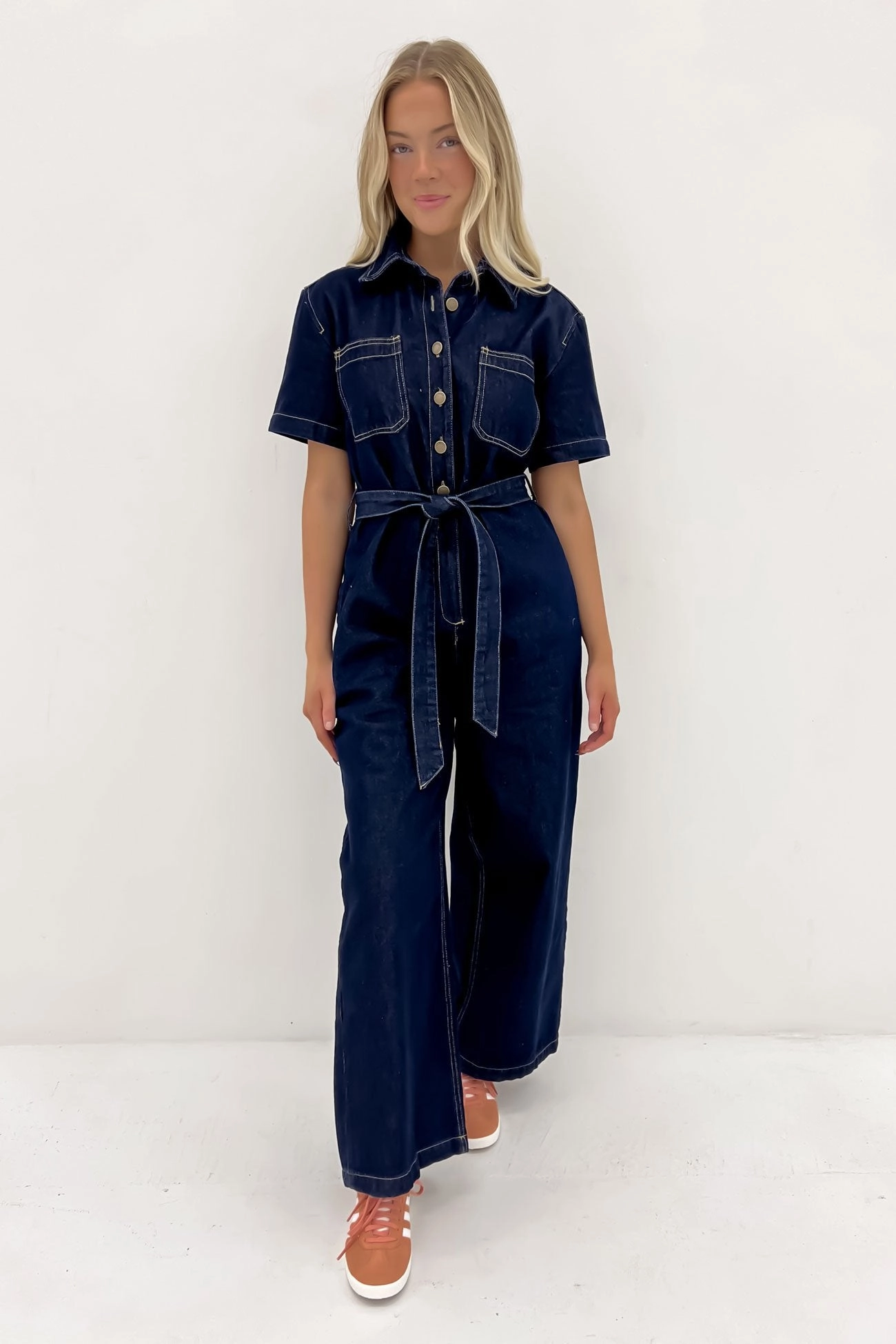 Lorena Jumpsuit Indigo Denim iphone 15 sale