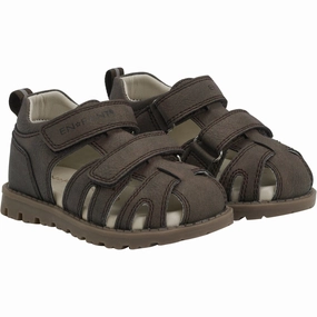 Low-top shoes En Fant Chocolate Brown Sandal Velcro Fashion shoes