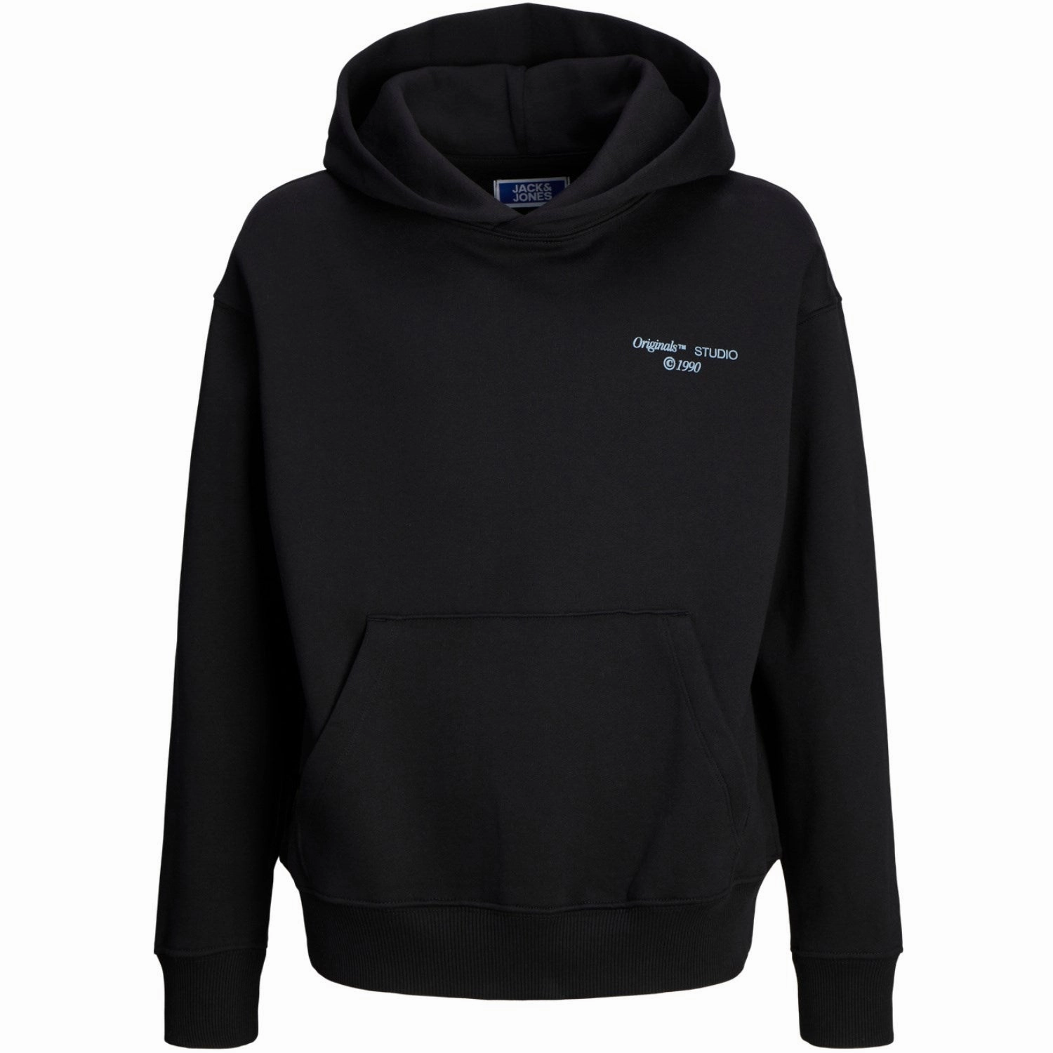 Elegance Jack & Jones Junior Black Ornoho Back Graphic Sweat Hoodie Superior