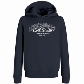 Luxe Jack & Jones Junior Sky Captain Big Print Jjmakoto Sweat Hood Jnr Creative
