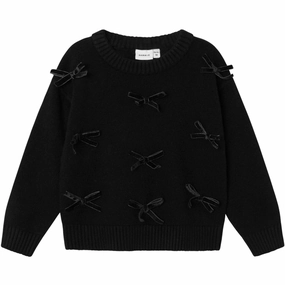 Luxe Name It Black Ronja Knit Blouse Regal