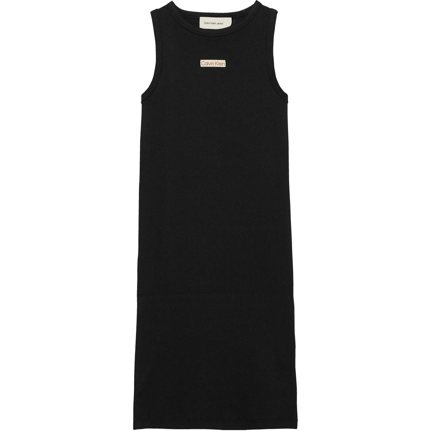 Craftsmanship Calvin Klein Ck Black Rib Sleeveless Dress Precious