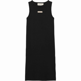 Luxurious Calvin Klein Ck Black Rib Sleeveless Dress Unique