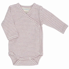 Luxurious Serendipity Newborn Lilac/Offwhite Wrap Rib Body Futuristic