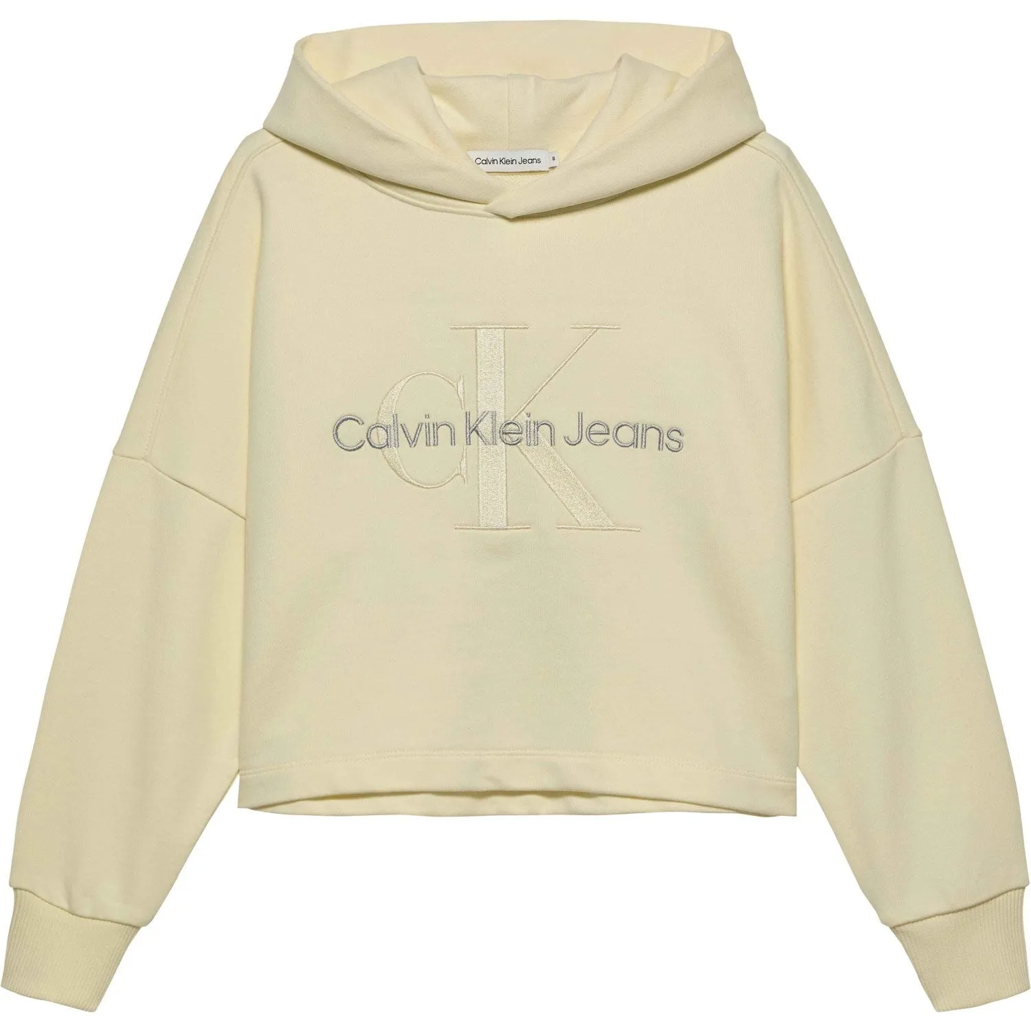 Calvin Klein Monogram Embroidery Hoodie Papyrus Majestic Fashion