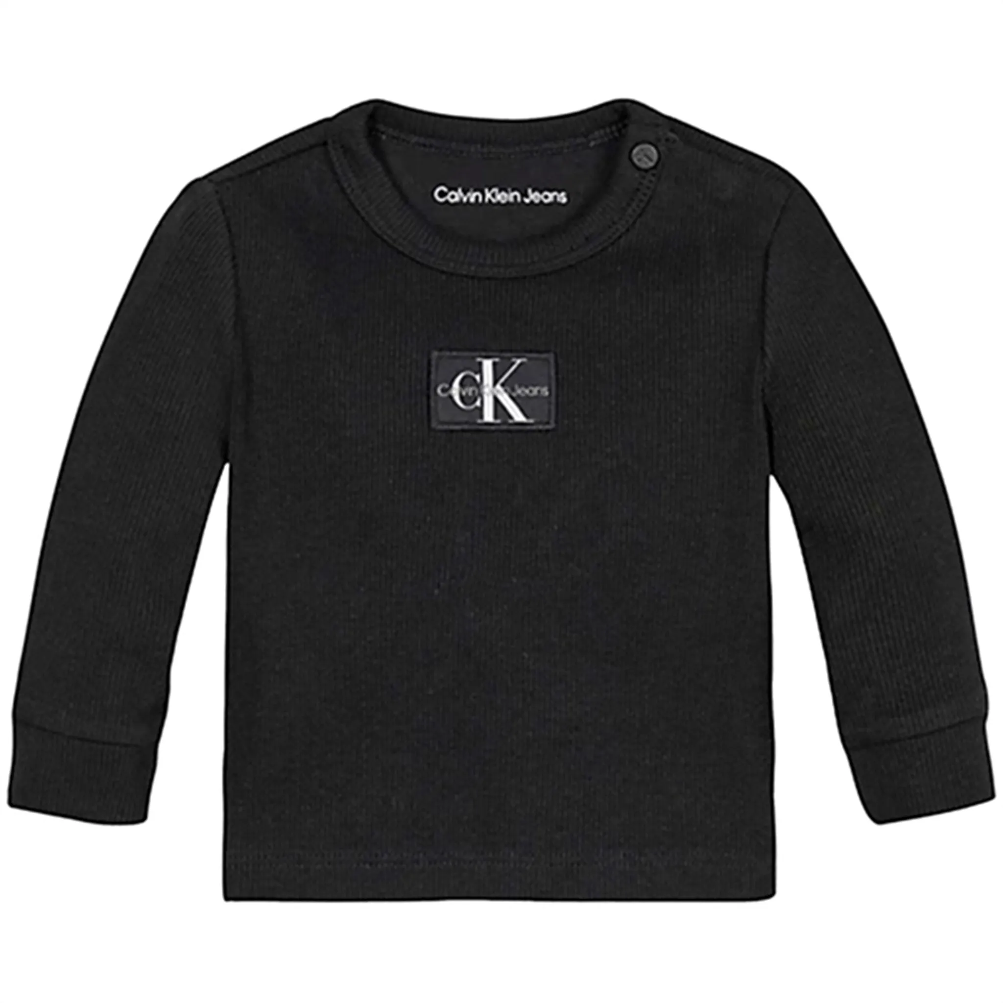 Calvin Klein Monogram Rib L/S T-Shirt Ck Black Avant-garde Design