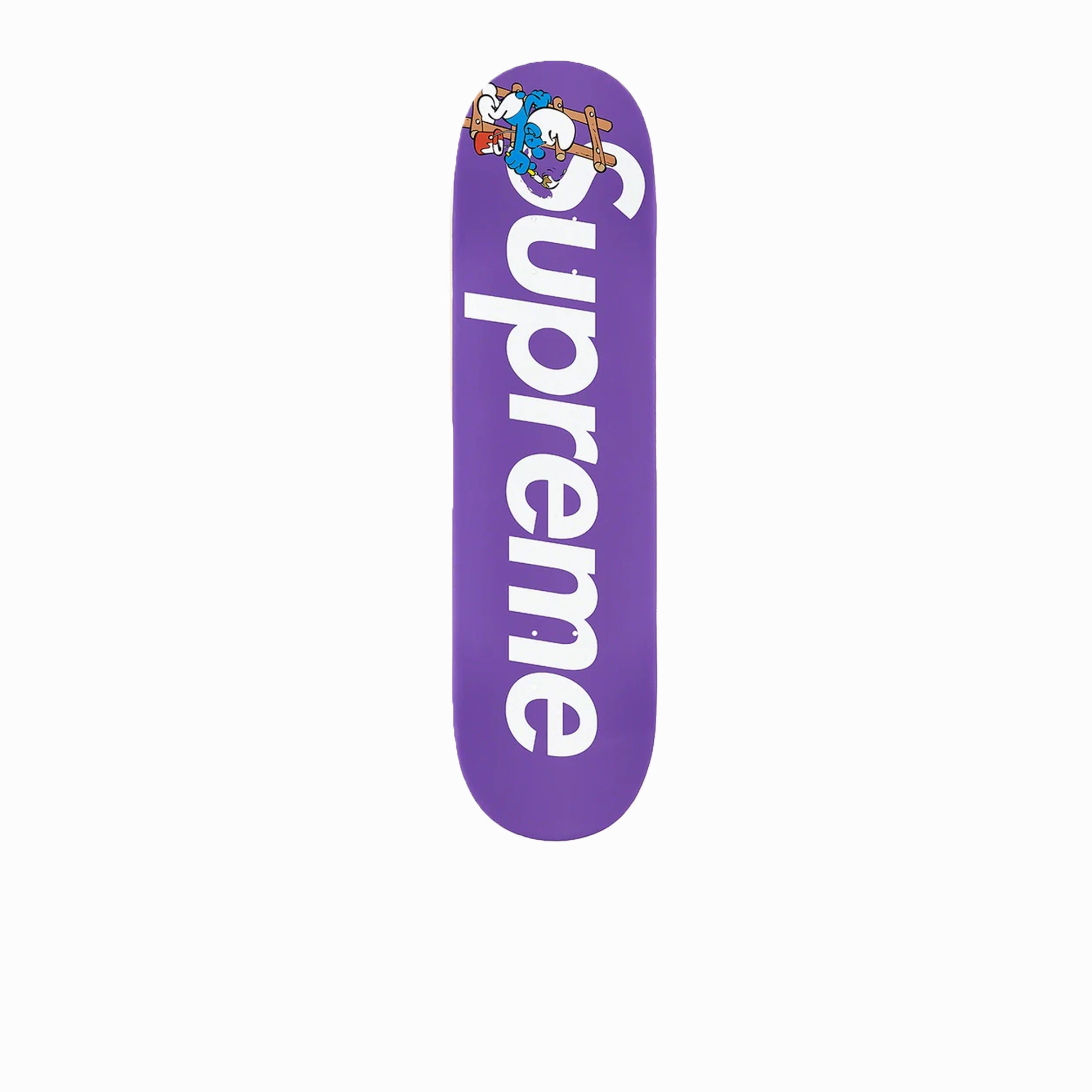 Luxury basics Supreme Smurfs Skateboard Deck Purple Elegant silhouettes