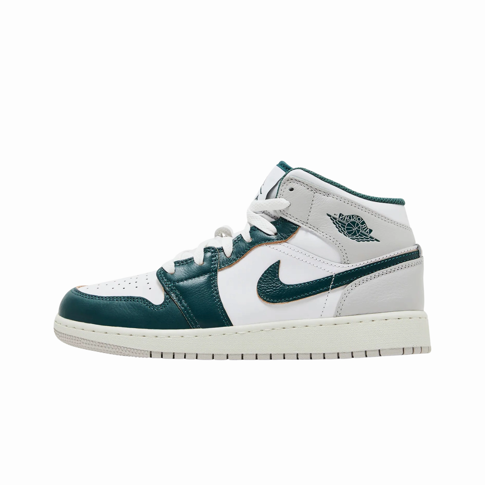 Luxury details Jordan 1 Mid SE Oxidized Green (GS) Premium craftsmanship