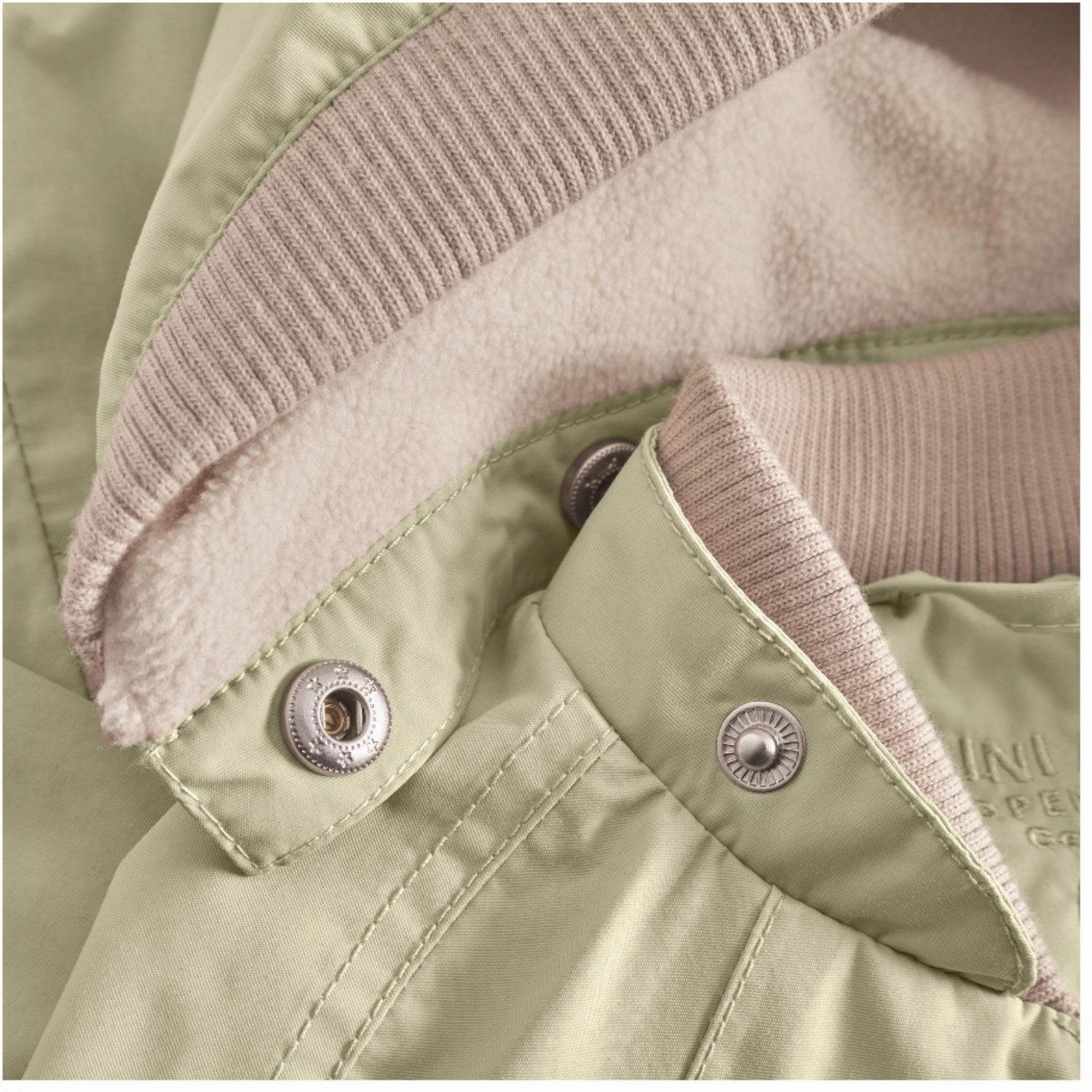 Luxury Mini A ture Elm Green Wai Fleece Lined Spring Jacket. GRS