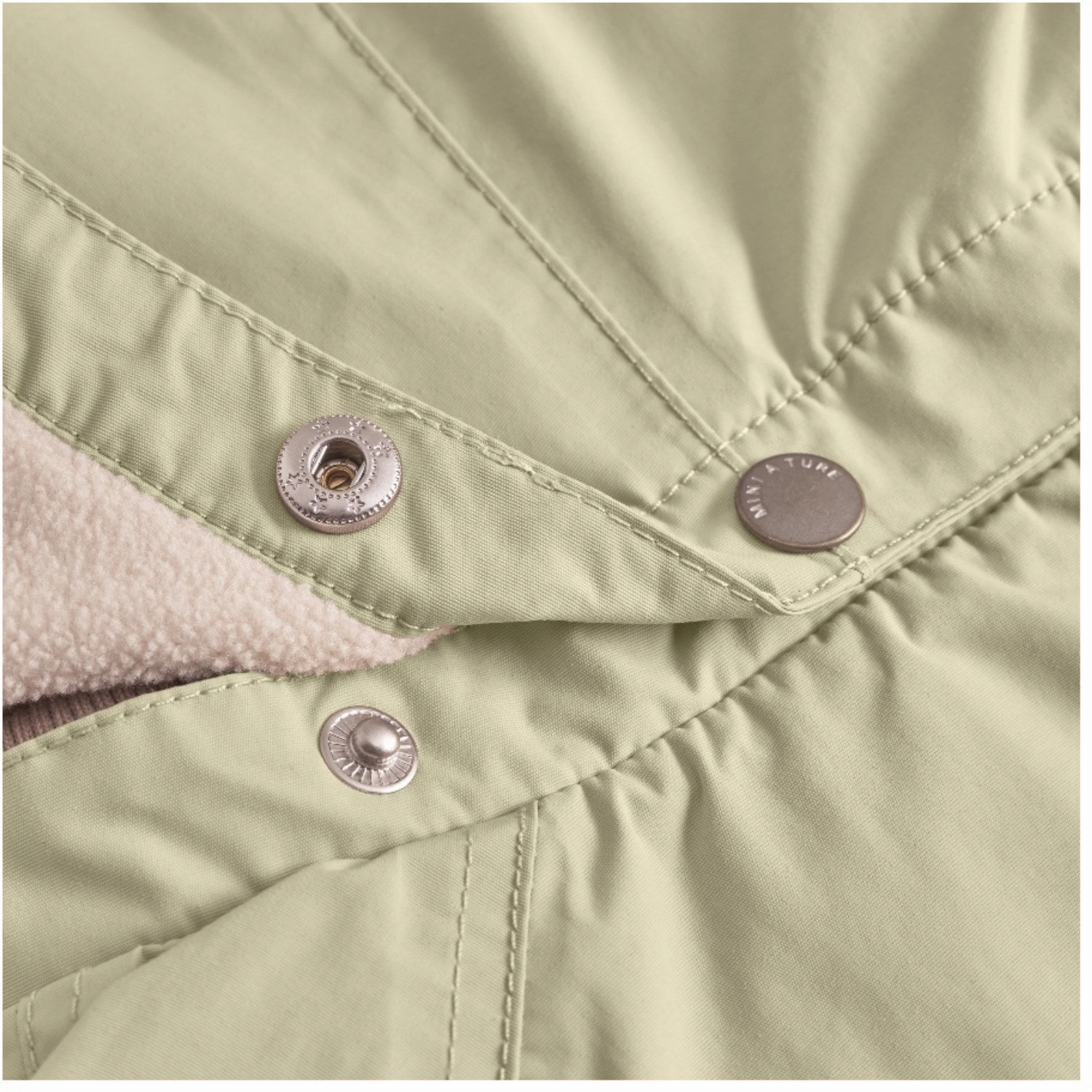 Luxury Mini A ture Elm Green Wai Fleece Lined Spring Jacket. GRS