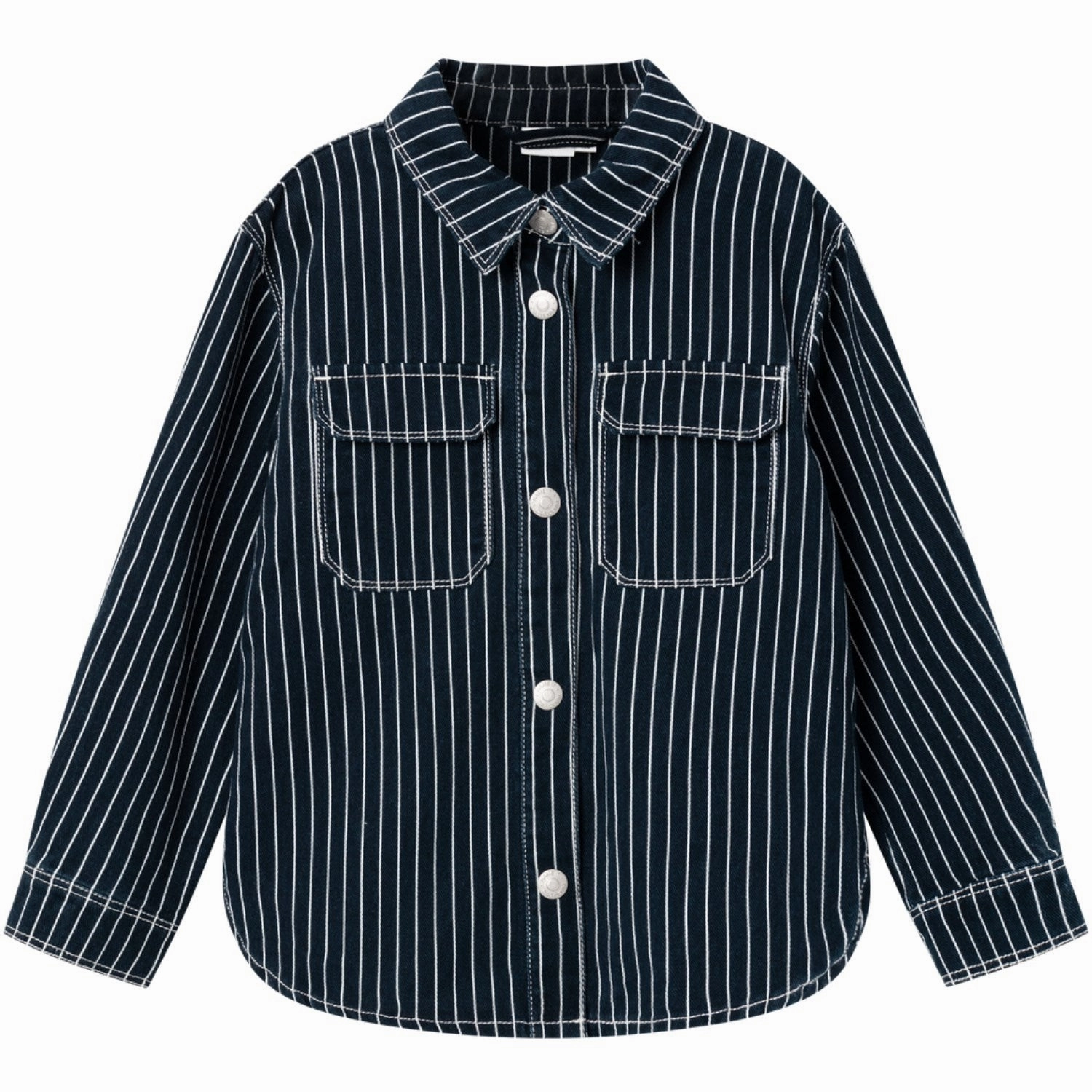 Luxury Name It Dark Sapphire Mine Twill Oversize Overshirt Responsible