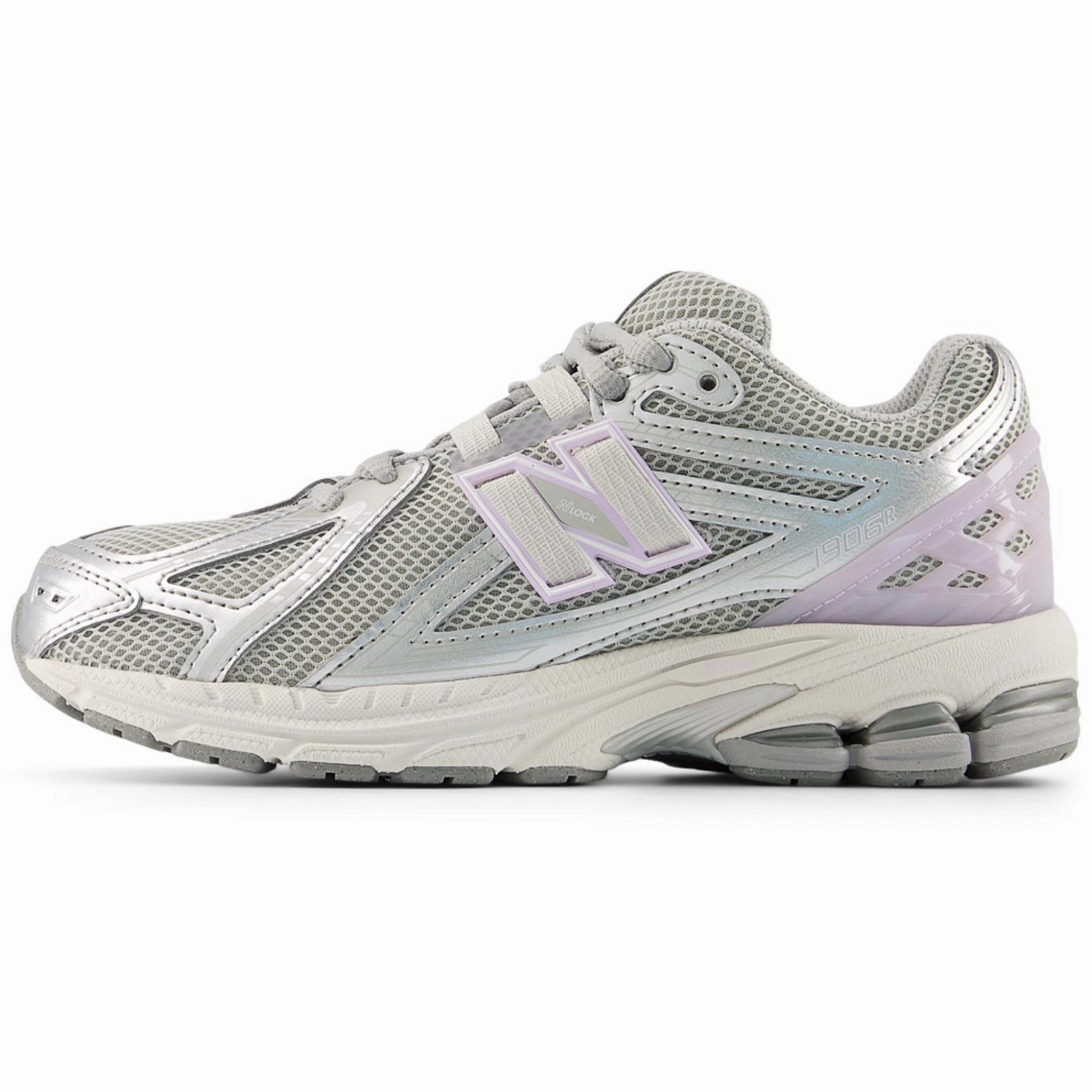 Luxury shoes New Balance Silver Metallic 1906 Kids Lace Sneakers