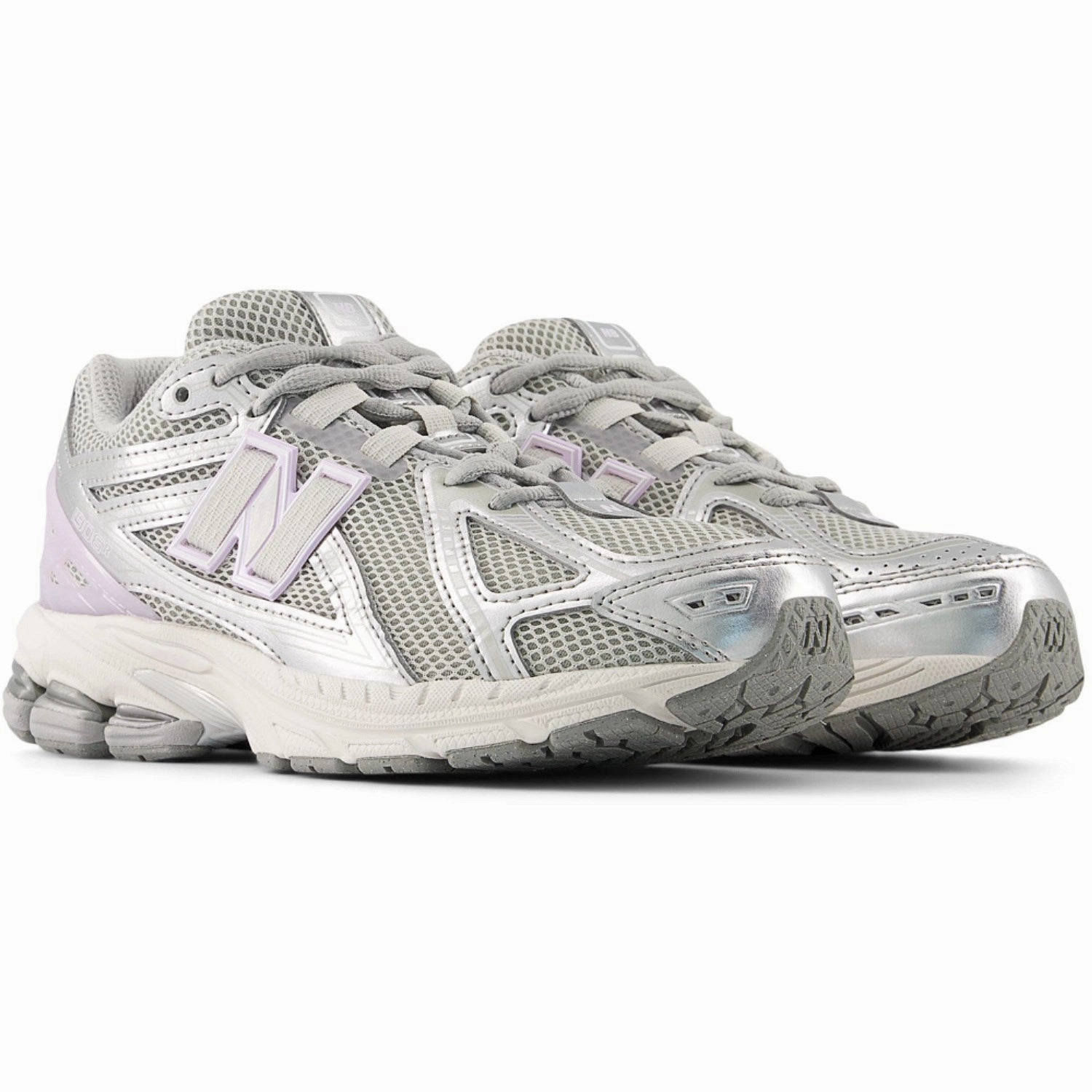 Luxury shoes New Balance Silver Metallic 1906 Kids Lace Sneakers