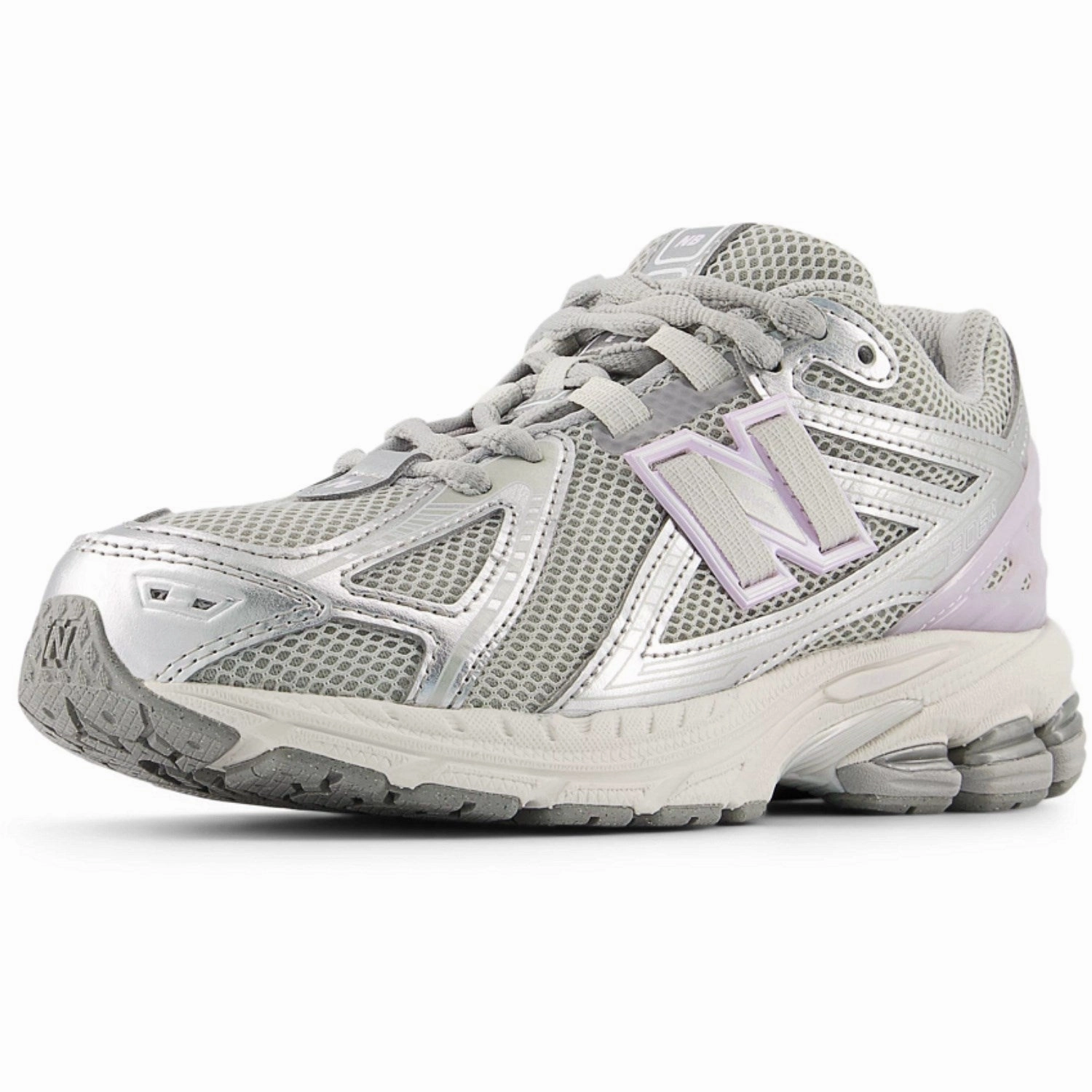 Luxury shoes New Balance Silver Metallic 1906 Kids Lace Sneakers