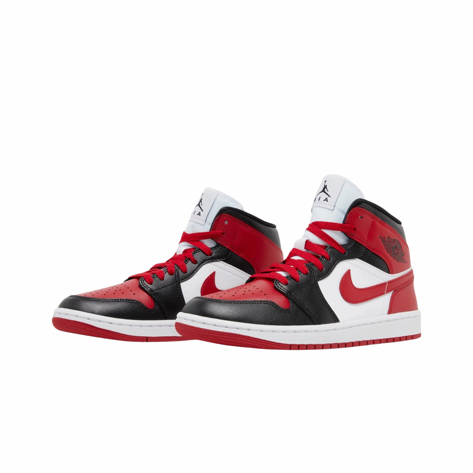 Luxury textiles Jordan 1 Mid Alternate Bred Toe (Women's)