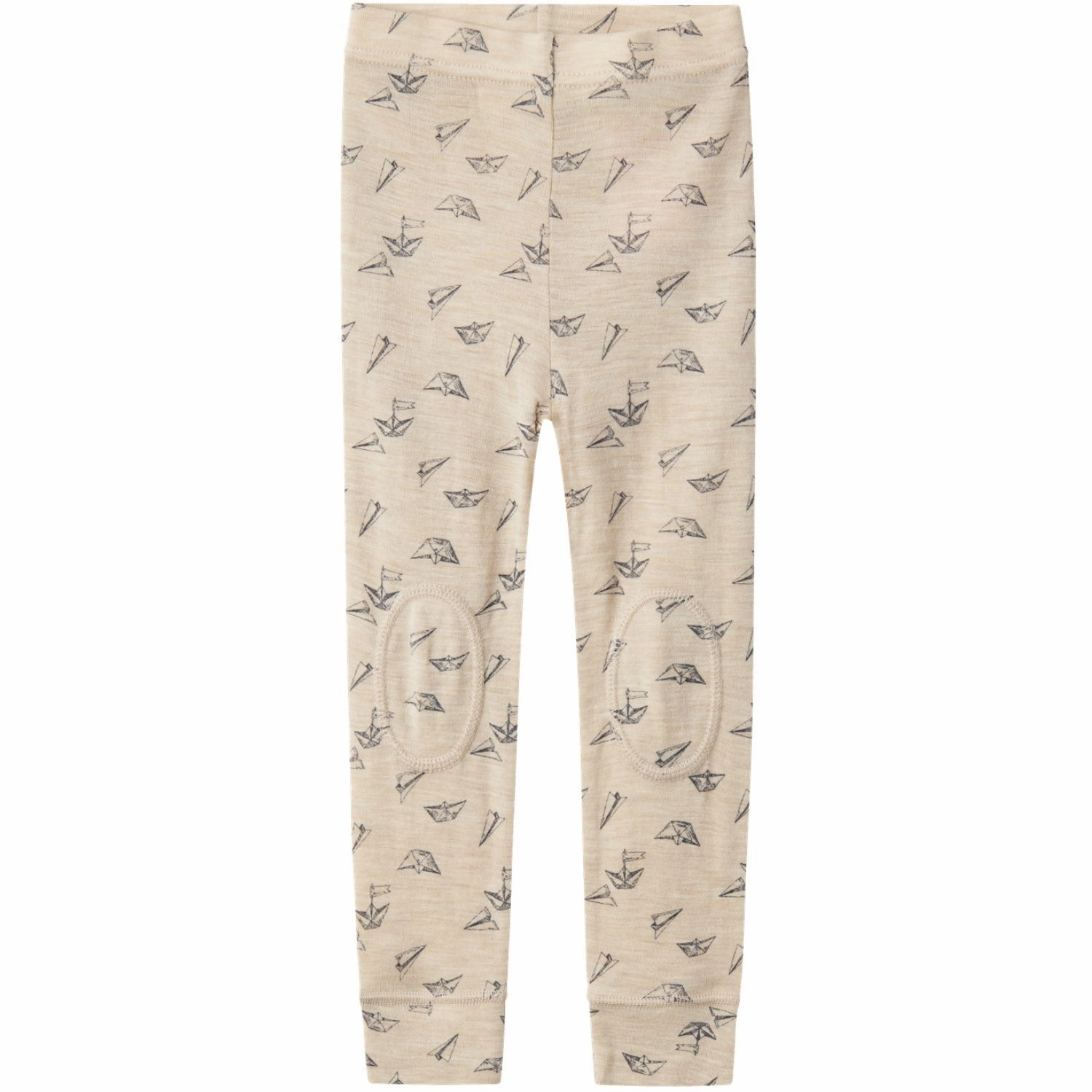 Modern Name It Pure Cashmere Aop Wang Wool Rib Long Johns Aop Eco-friendly