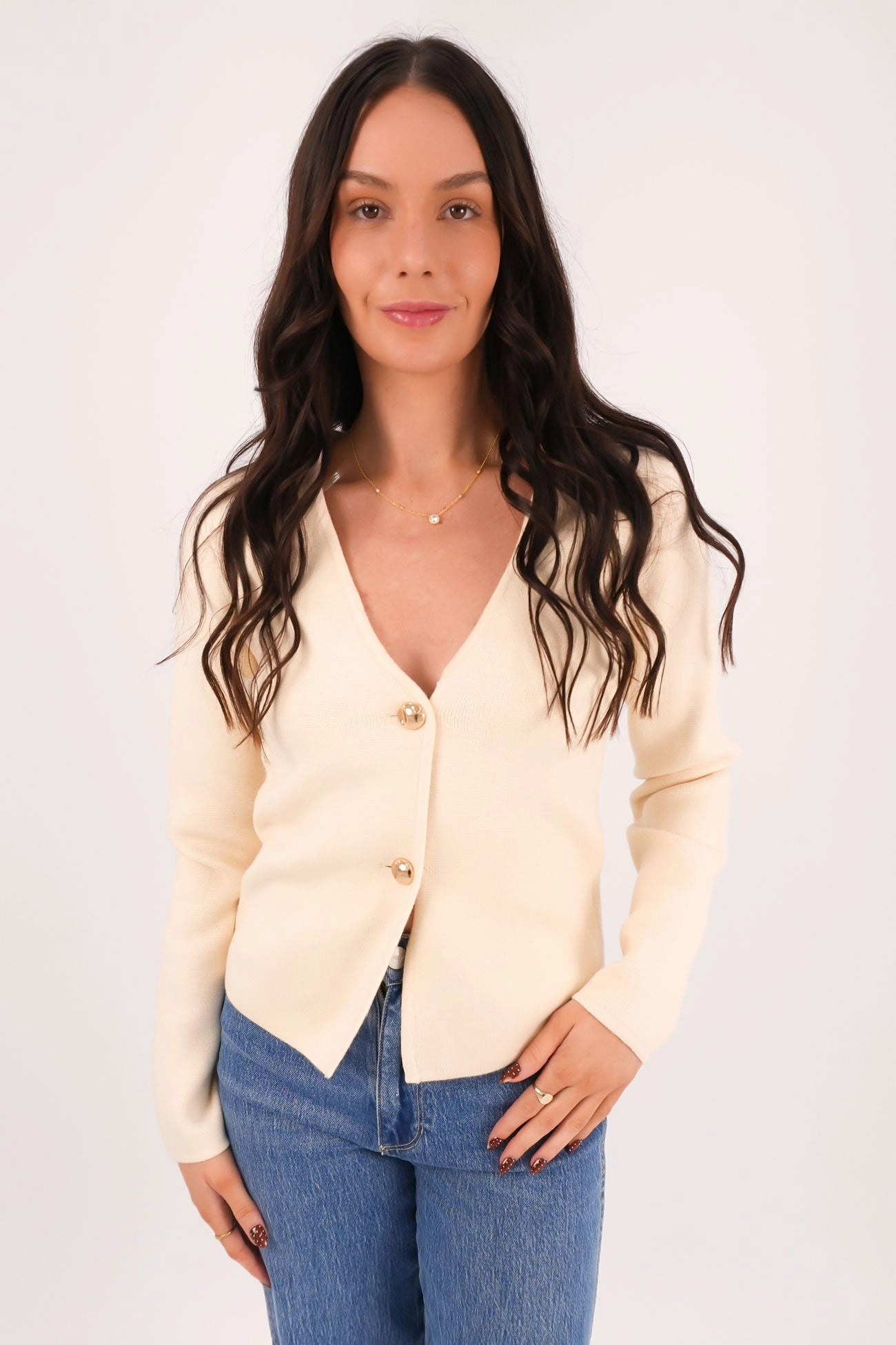 Maise Cardigan Cream versace sale sale double beds