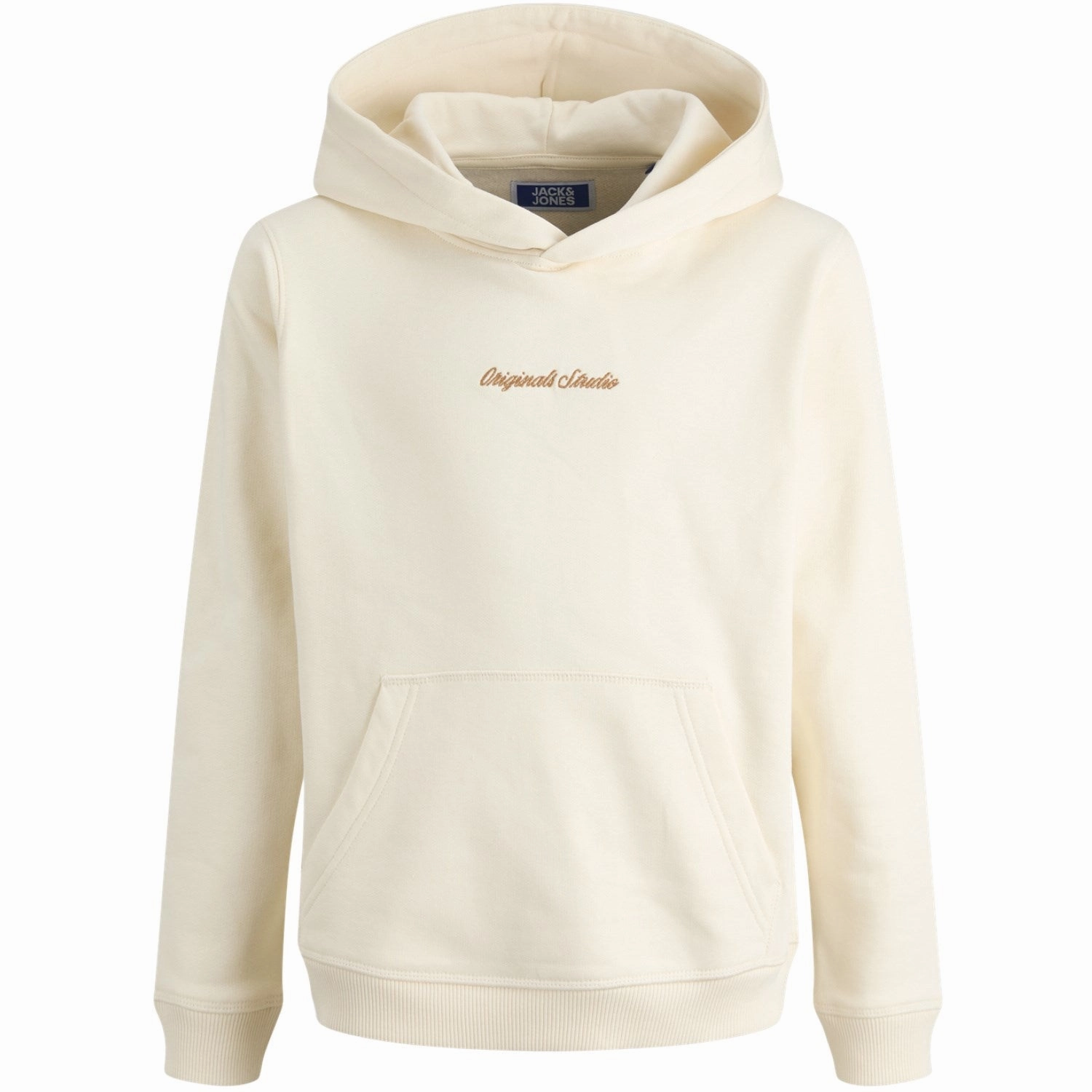 Jack & Jones Junior Antique White Jornorrebro Emb Sweat Hood Noos Jnr Excellence Genuine