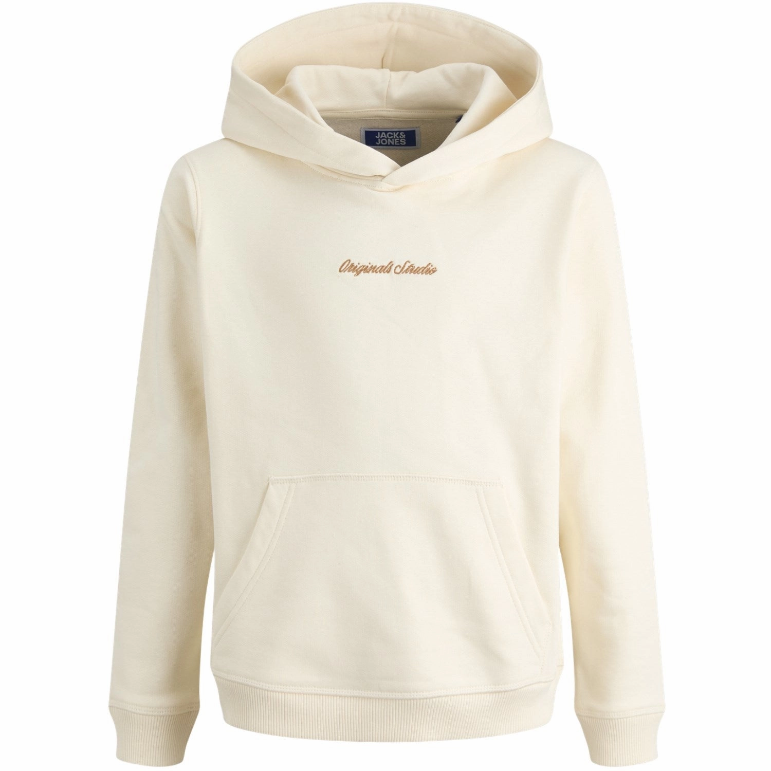Majestic Jack & Jones Junior Antique White Jornorrebro Emb Sweat Hood Noos Jnr Heritage