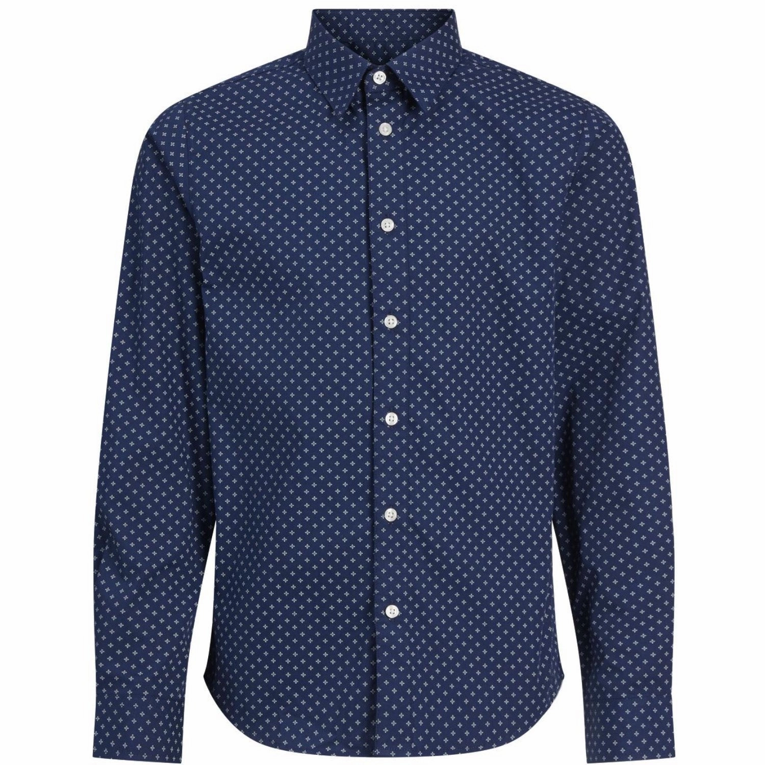 Original Jack & Jones Junior Medieval Blue Axel Print Shirt High-end