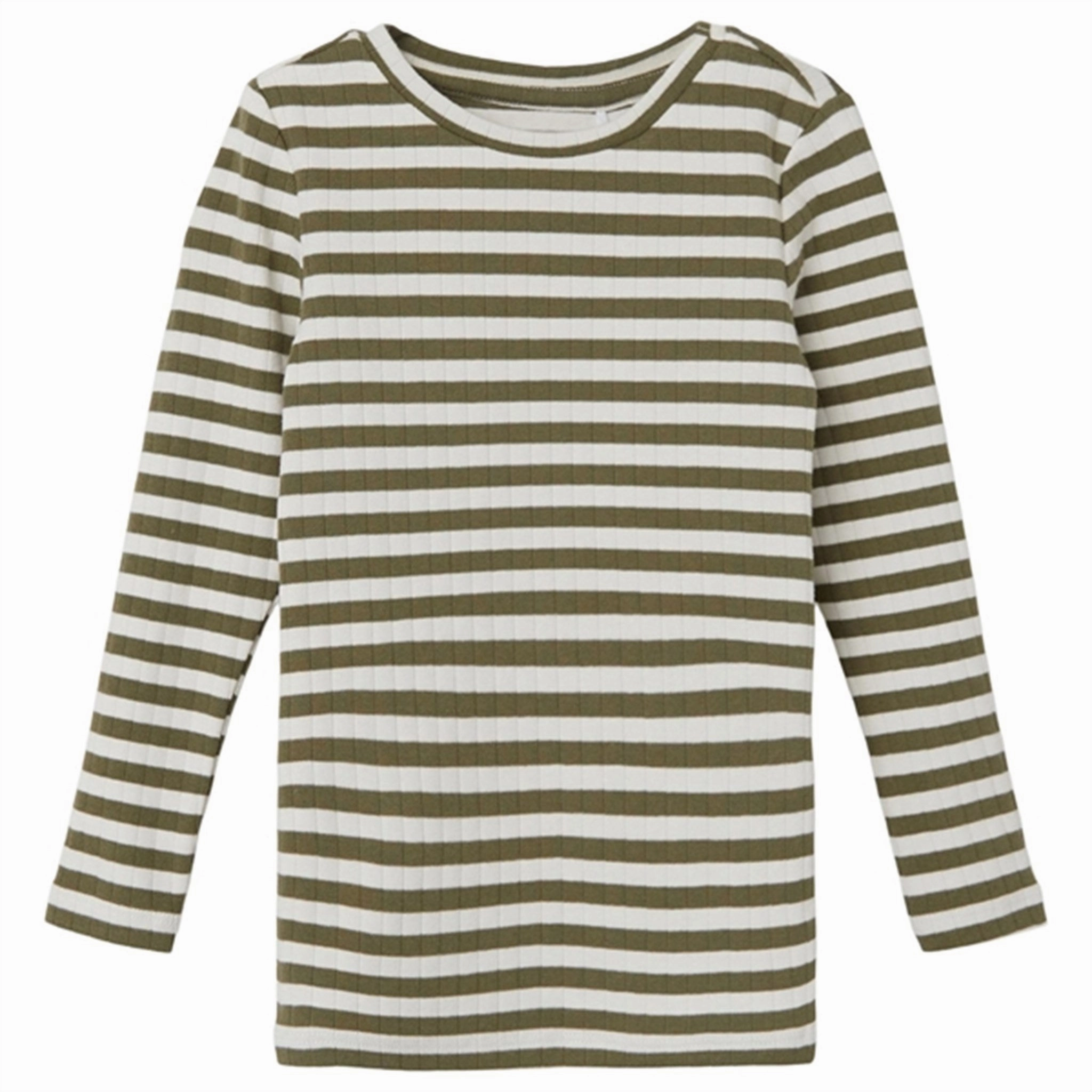 Name it Deep Lichen Green Suraja Slim Blouse Stripe Noos Attractive Famous