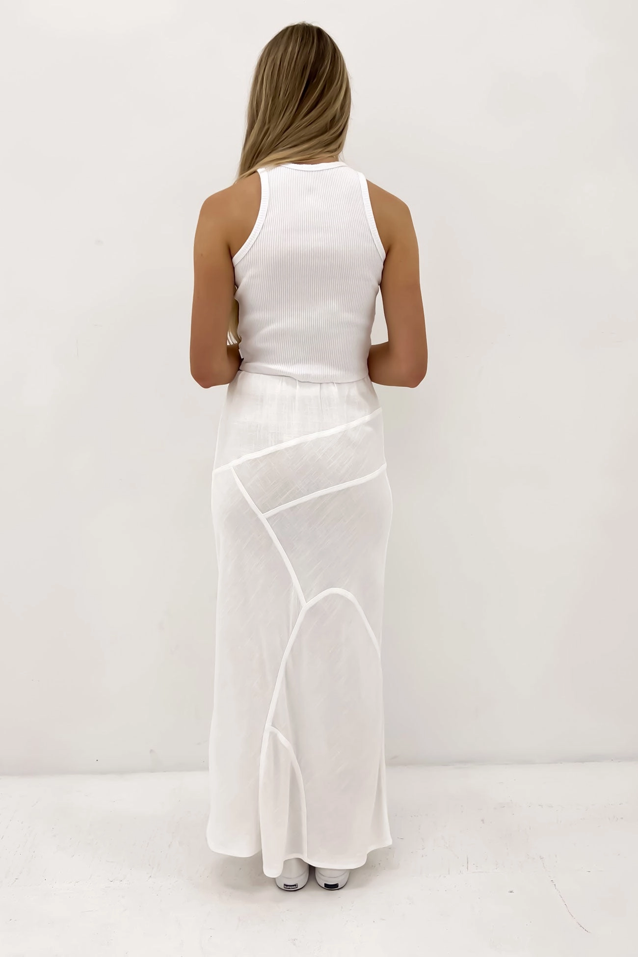 Mandy Maxi Skirt Vintage White sale zapatillas mujer