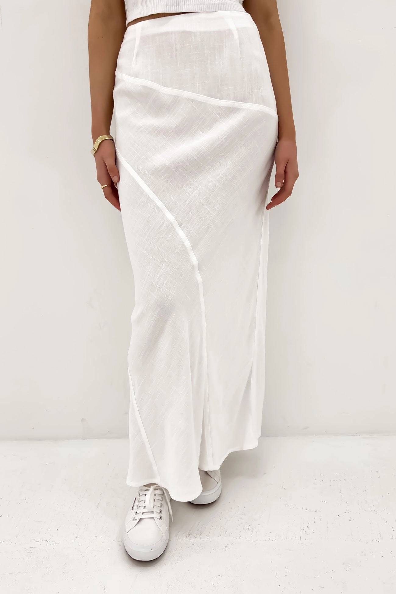 Mandy Maxi Skirt Vintage White sale zapatillas mujer