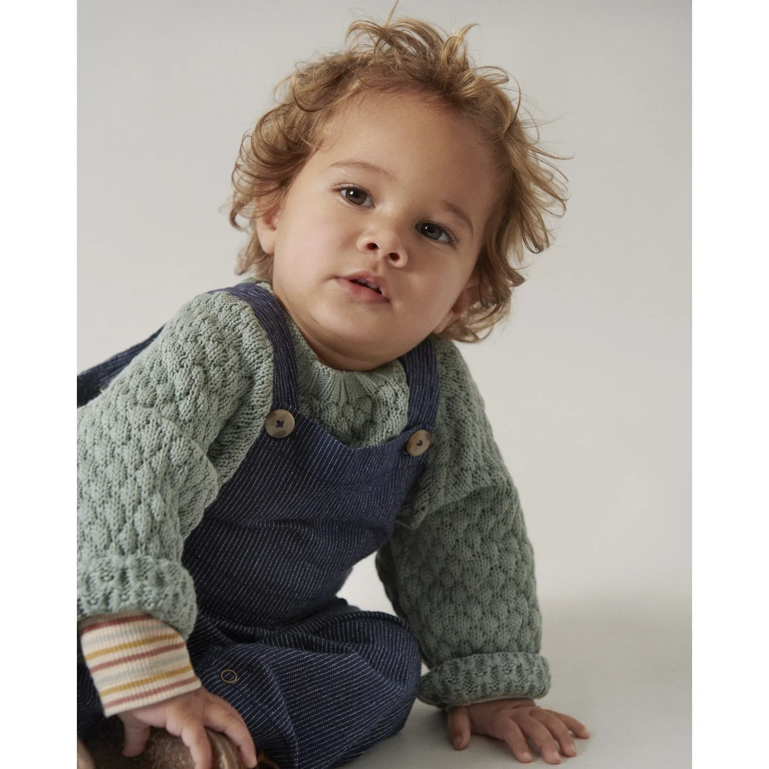 MarMar Chambray Blue Ruben Overalls Beading