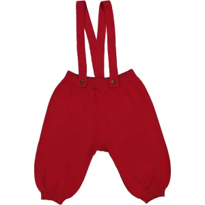 MarMar Cotton Rayon Knit Solid Hibiscus Red Perrin Pants Luxury Casual
