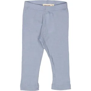 MarMar Wool Rib Monsoon Blue Leg Legging Woven Practical