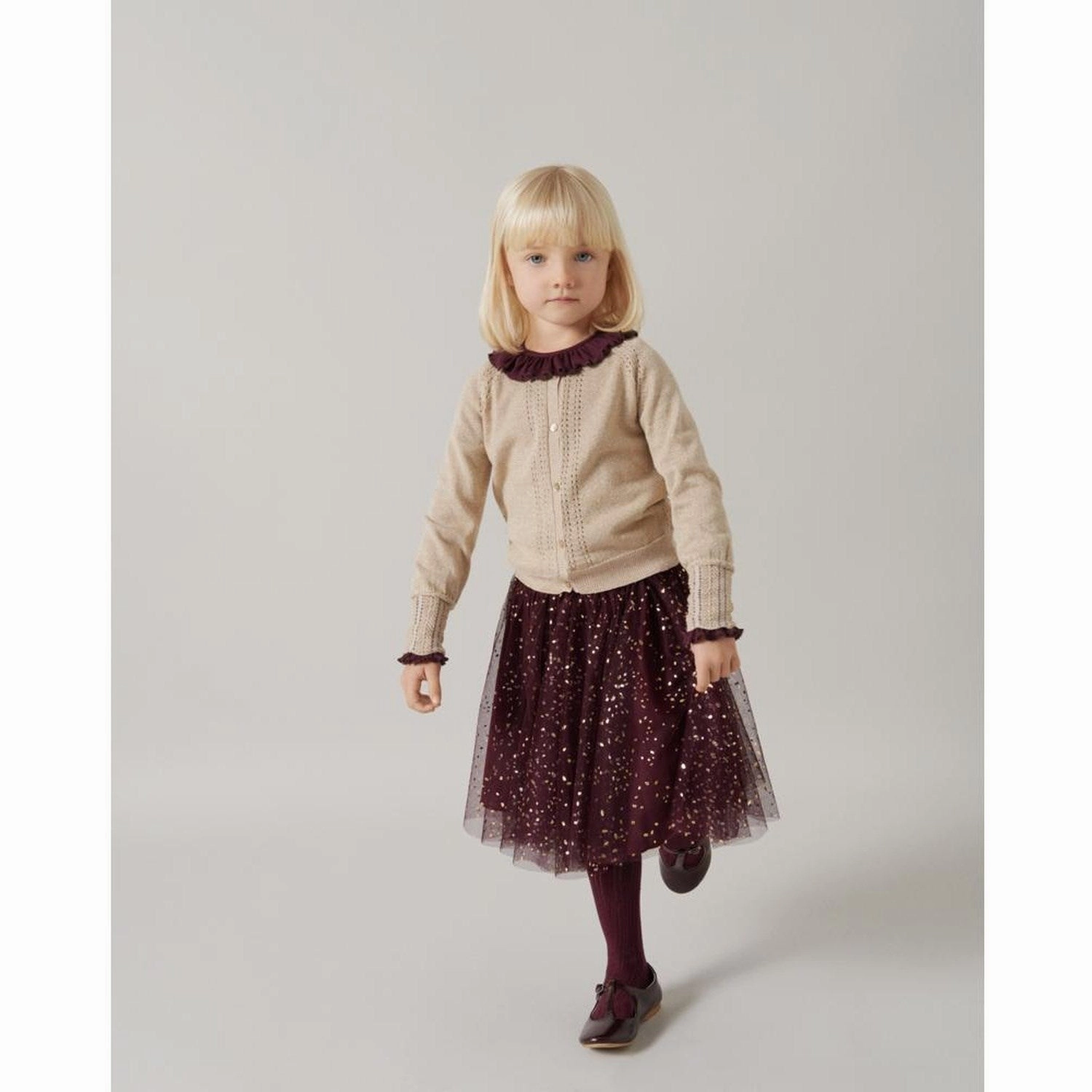 MarMar Ballerina Dotty Deep Mulberry Solo Sun Skirt Style